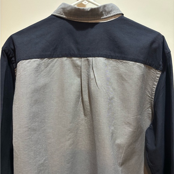 Y2K American Eagle Outfitters Black and Gray Button-Down Shirt - Picture 10 of 14